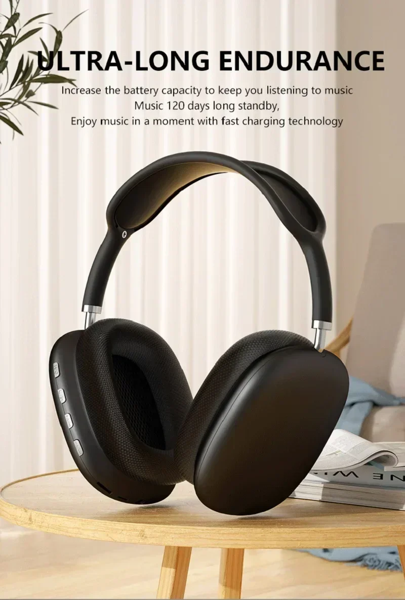 P9 Wireless Bluetooth Headphones With Mic Noise Cancelling Headsets Stereo Sound Earphones Sports Gaming Headphones Supports TF