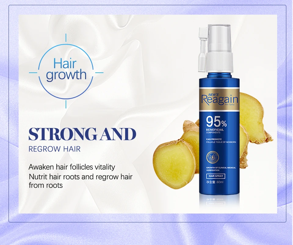 Anti Hair Loss Fast Hair Growth Essential Oils Spray Combination Prevent Baldness Nourish Natural Serum Fast Grows Nourish