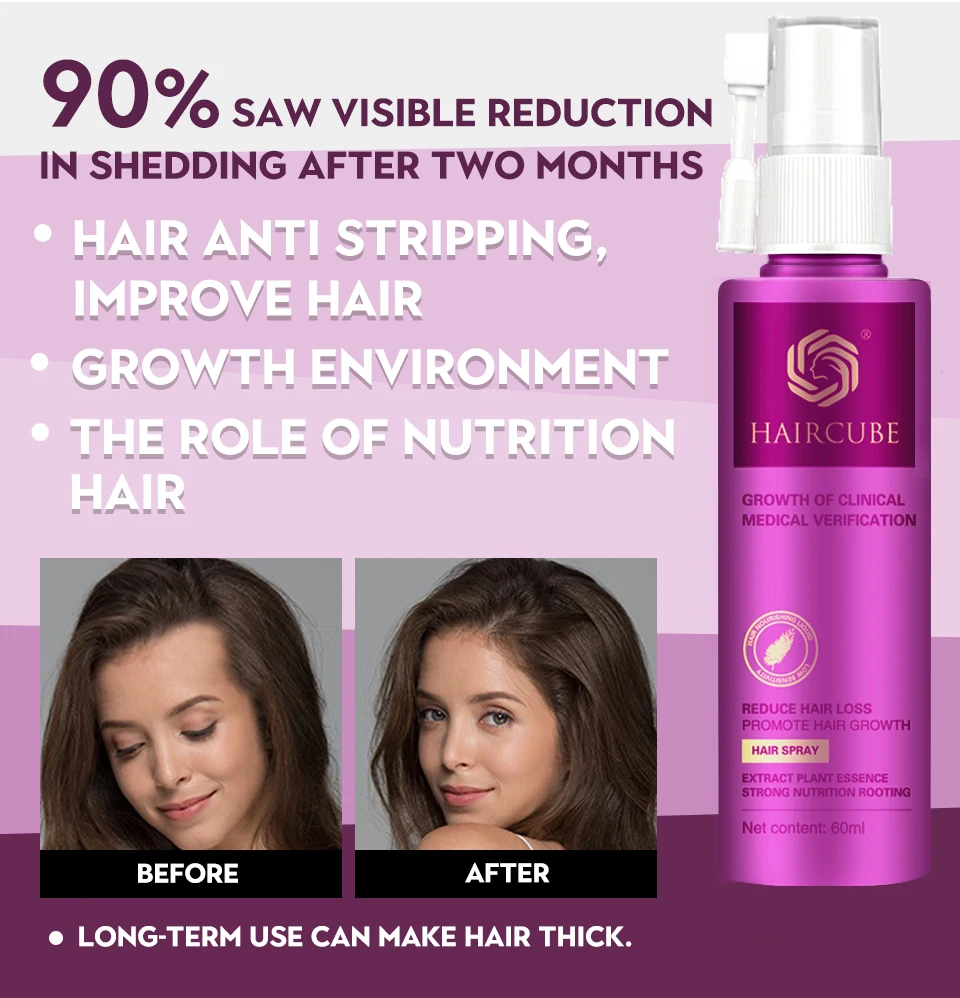 Treatment Hair Growth Spray Serum Anti Hair Loss Essential Oil Products Fast Prevent Hair Thinning Dry Frizzy Repair Loss