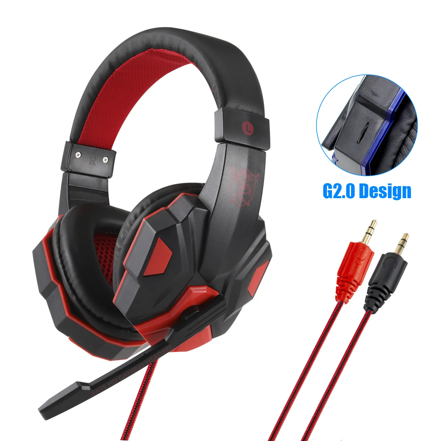 Professional Led Light Wired Gaming Headphones With Microphone For Computer PS4 PS5 Xbox Bass Stereo PC Gaming Headset Gifts