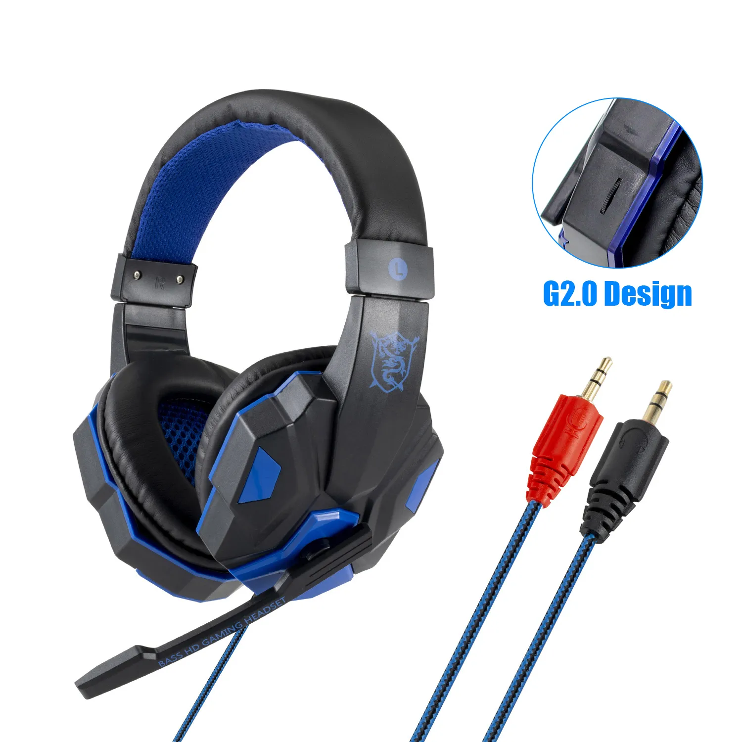 Professional Led Light Wired Gaming Headphones With Microphone For Computer PS4 PS5 Xbox Bass Stereo PC Gaming Headset Gifts