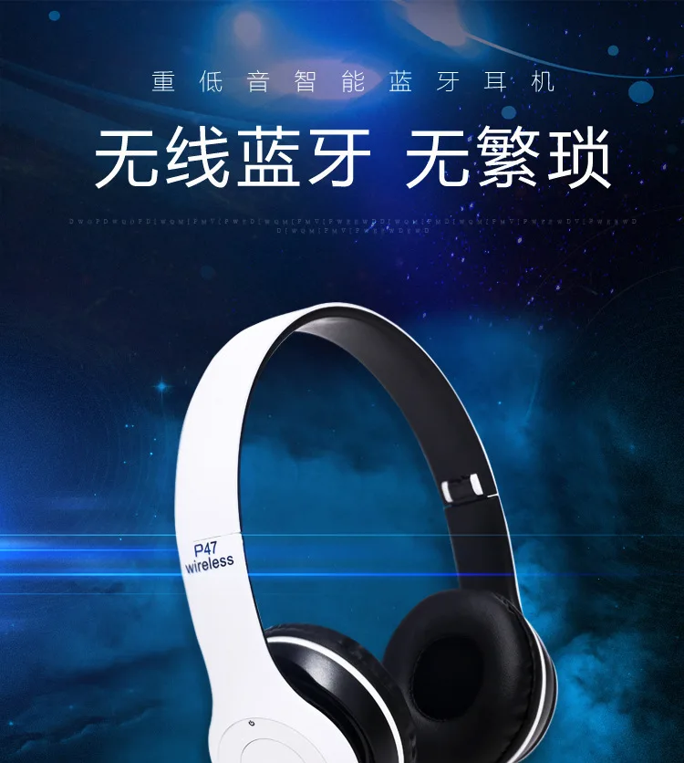 Bluetooth 5.0 Wireless Headphone Foldable HIFI Stereo Bass Earphone Kid Girl Helmet Gift With Mic USB Adaptor For iPhone TV Game