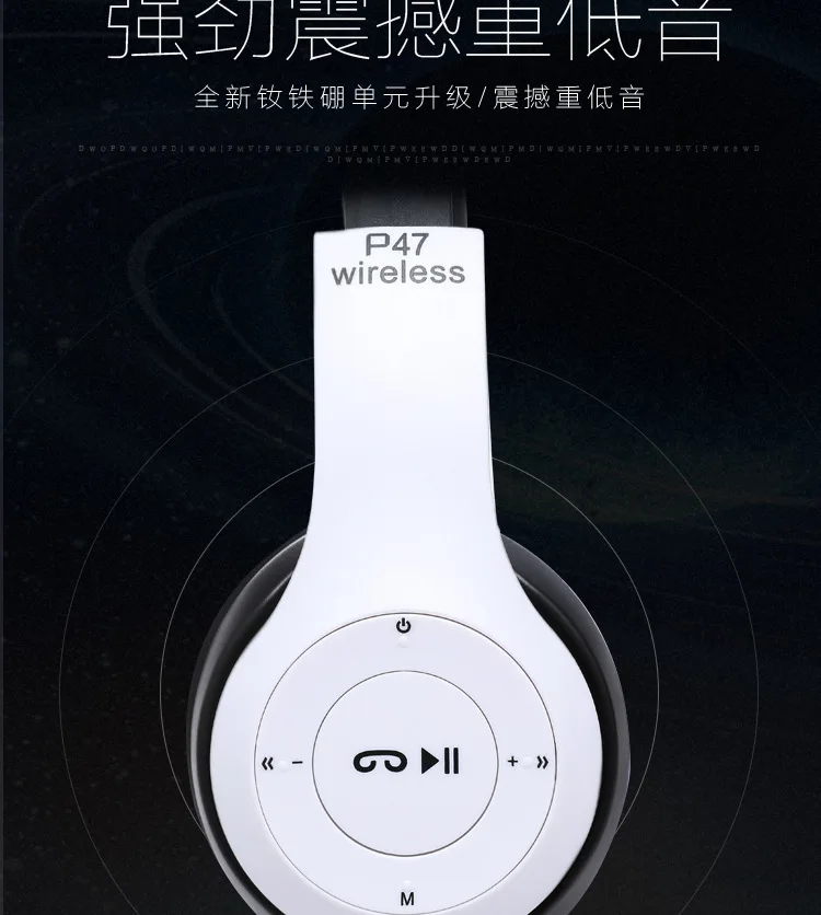 Bluetooth 5.0 Wireless Headphone Foldable HIFI Stereo Bass Earphone Kid Girl Helmet Gift With Mic USB Adaptor For iPhone TV Game