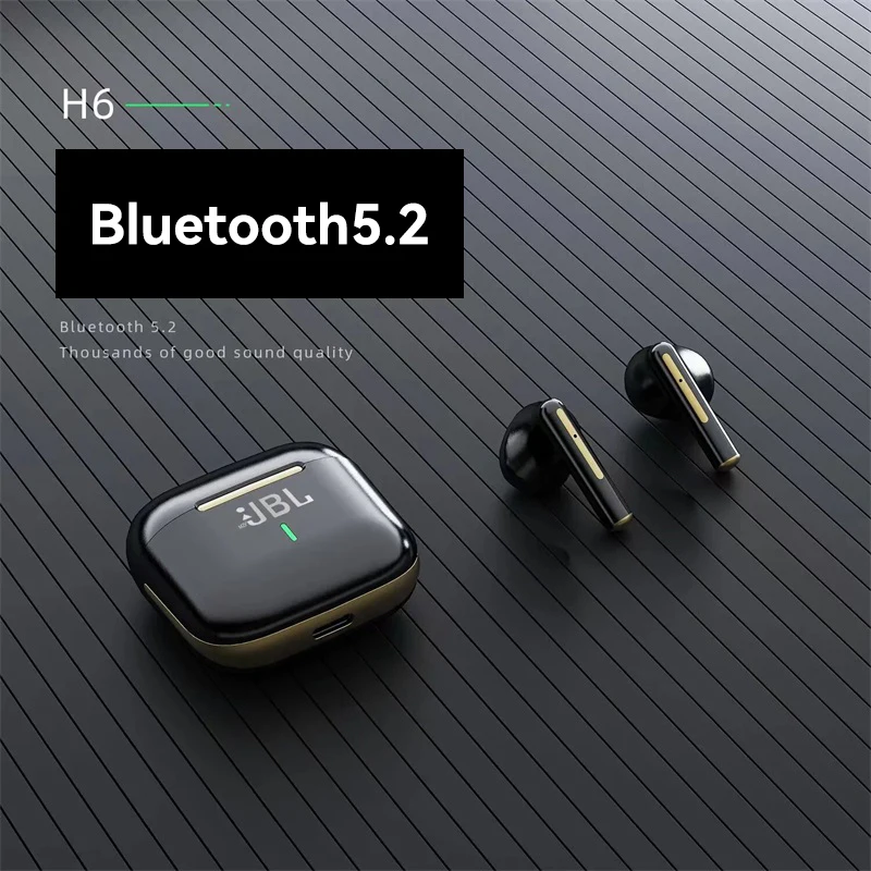 New Original MZYJBL H6 TWS Earbuds HiFi Stereo Touch Control Sport Waterproof Headset In-Ear Wireless Bluetooth Music Headphone