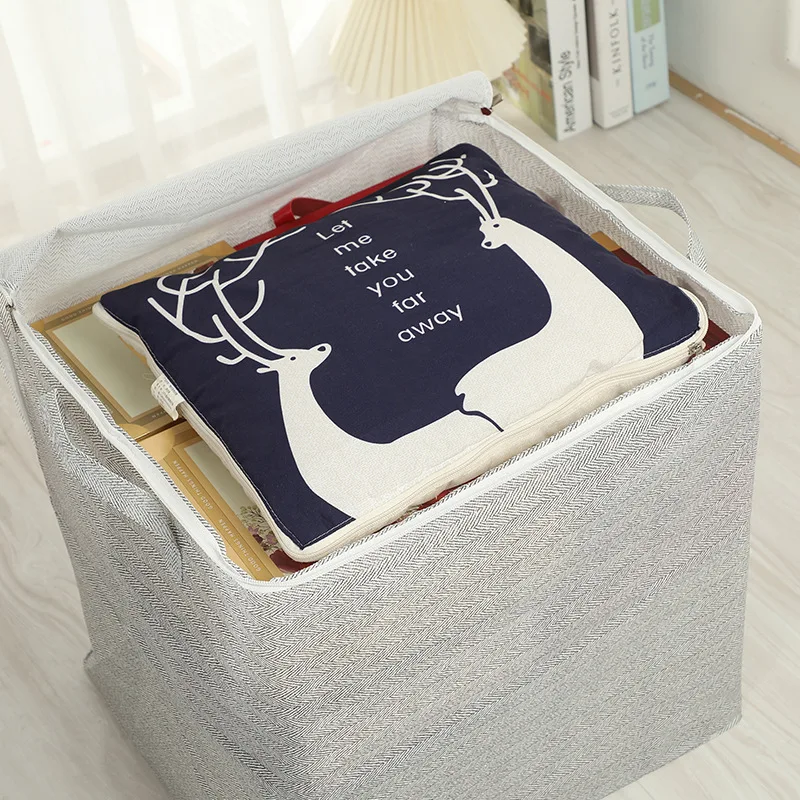 Clothes Quilt Dust Bag With Handle Foldable Moistureproof Large Capacity Storage Bag With Lids Moving Storage Packing Quilt Bag