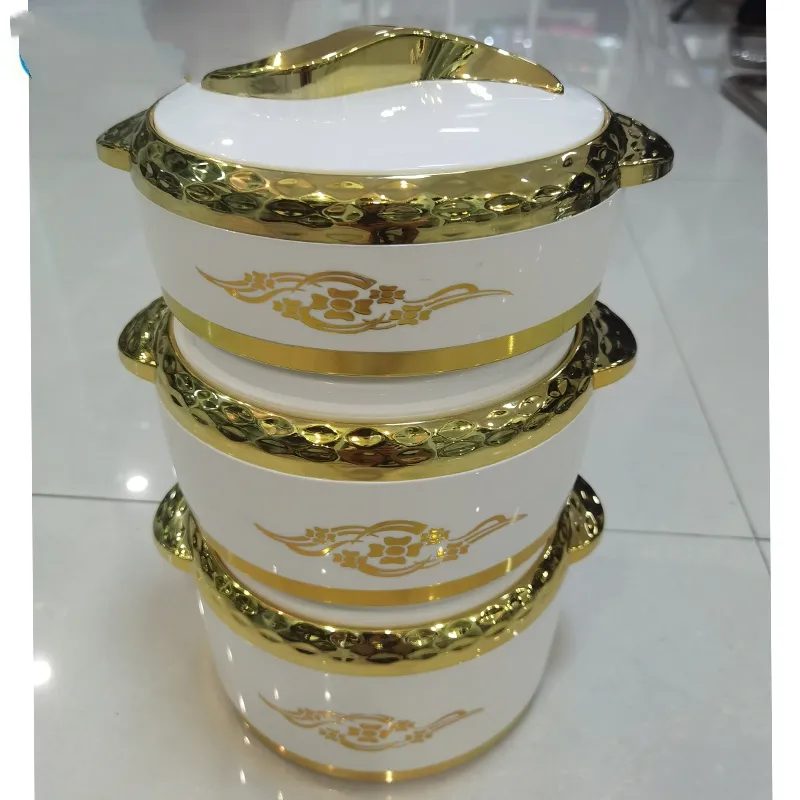 3Pcs/Set 1.5/2/2.5 Liter Food Warmer Thermal Insualtion Hot Pot Ramadan Event Lunch Box For Wedding Family Party