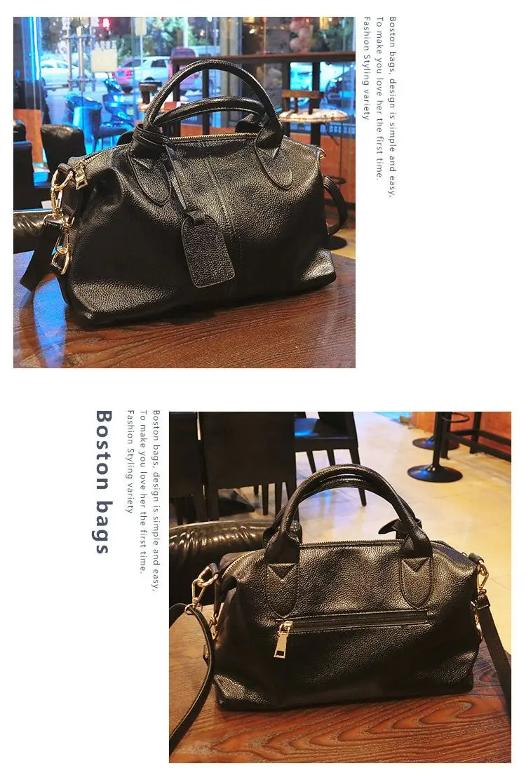 2024 New Fashion designer bag  Trendy Leather Tote BagSoft Leather tote Boston Bag with Zipper Luxury women bag Shoulder bag