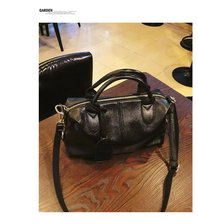 2024 New Fashion designer bag  Trendy Leather Tote BagSoft Leather tote Boston Bag with Zipper Luxury women bag Shoulder bag