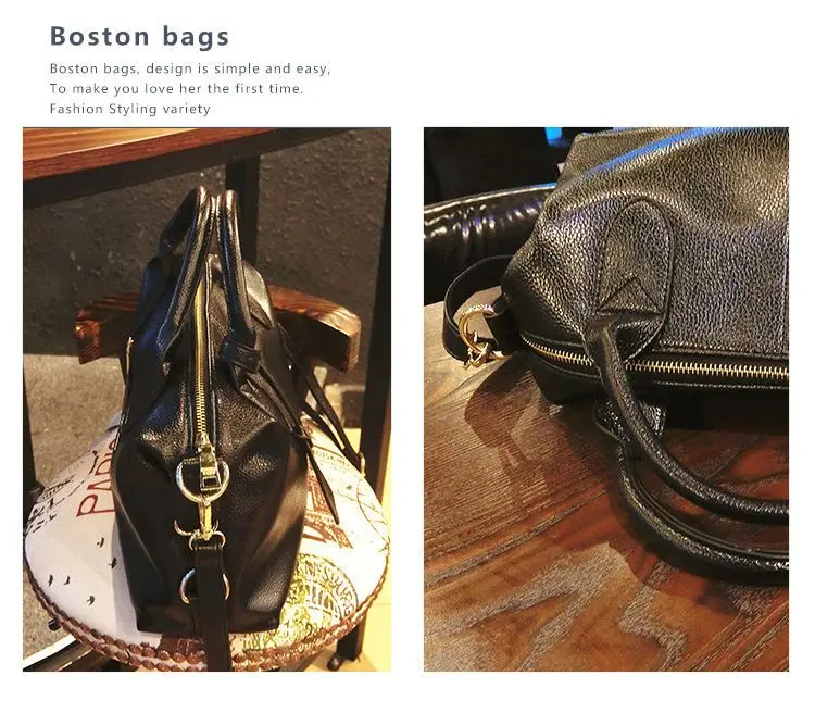 2024 New Fashion designer bag  Trendy Leather Tote BagSoft Leather tote Boston Bag with Zipper Luxury women bag Shoulder bag