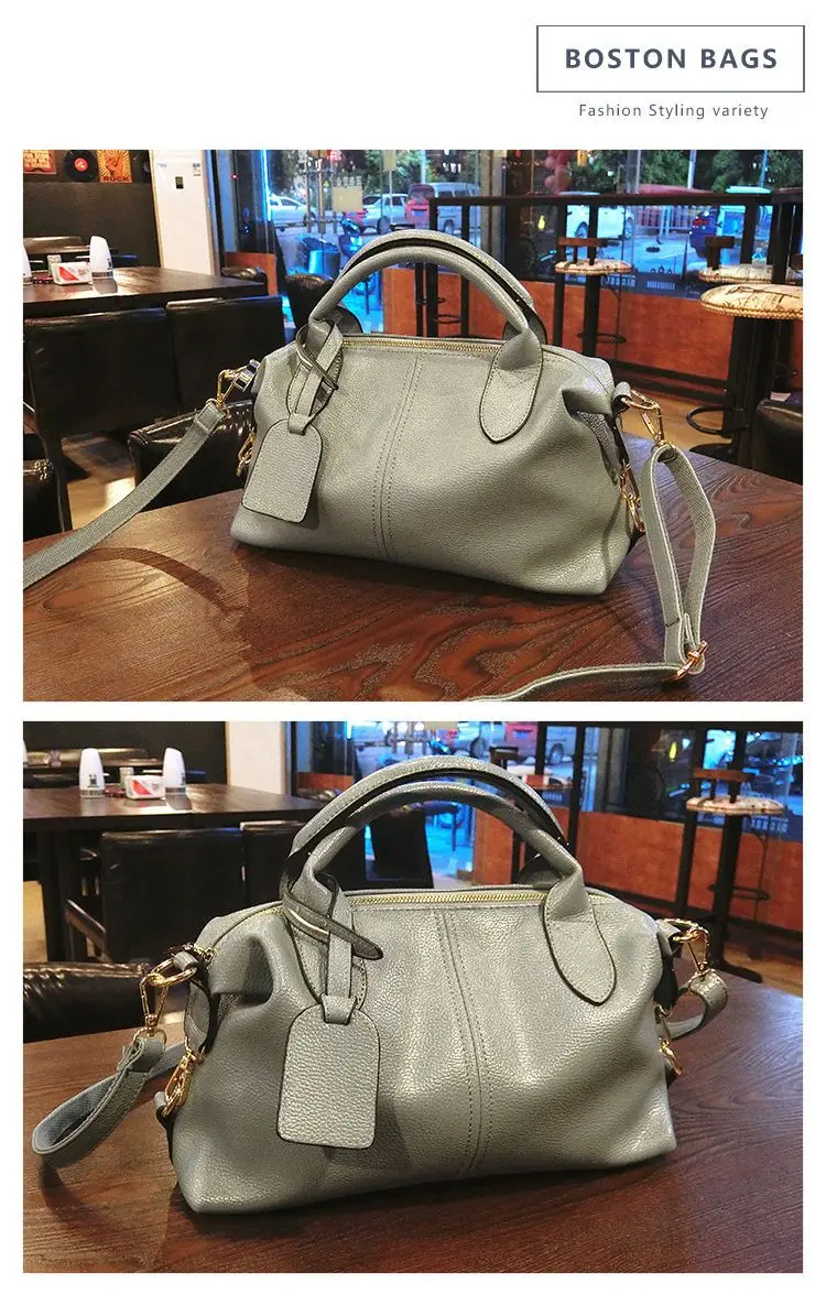 2024 New Fashion designer bag  Trendy Leather Tote BagSoft Leather tote Boston Bag with Zipper Luxury women bag Shoulder bag