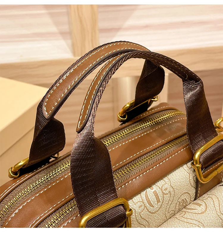 Women's Handbag 2024 New Brand Genuine Leather Handbag Designer High Quality Retro Single Shoulder Oblique Cross Pillow Bag