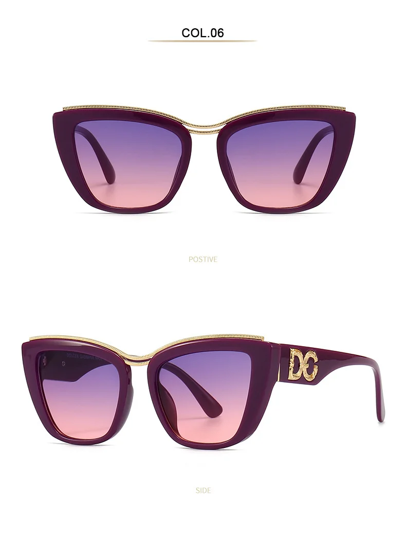 Luxury Cat Eye Sunglasses Women Brand Oversized Vintage Retor Sun Glasses For Men Gradient Shades Eyewear Oculos UV400