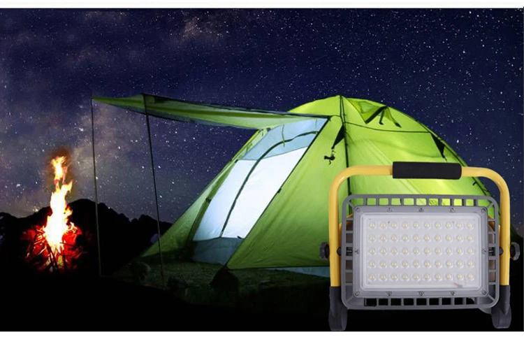 New Outdoor Solar Projector Aluminum High Power Ultra Bright Waterproof Portable Portable Portable Lamp For Emergency Lighting