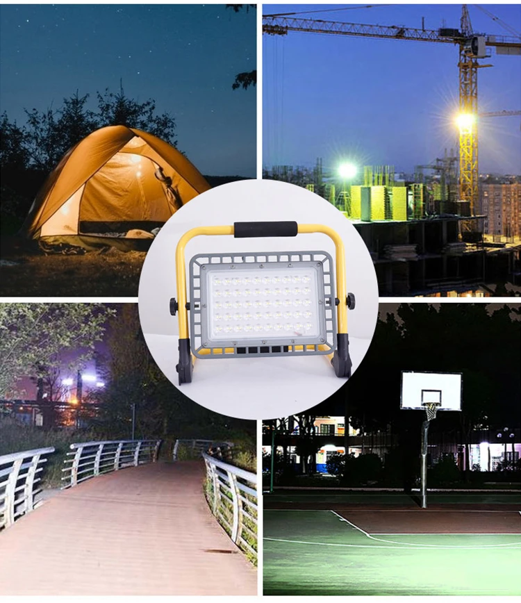 New Outdoor Solar Projector Aluminum High Power Ultra Bright Waterproof Portable Portable Portable Lamp For Emergency Lighting