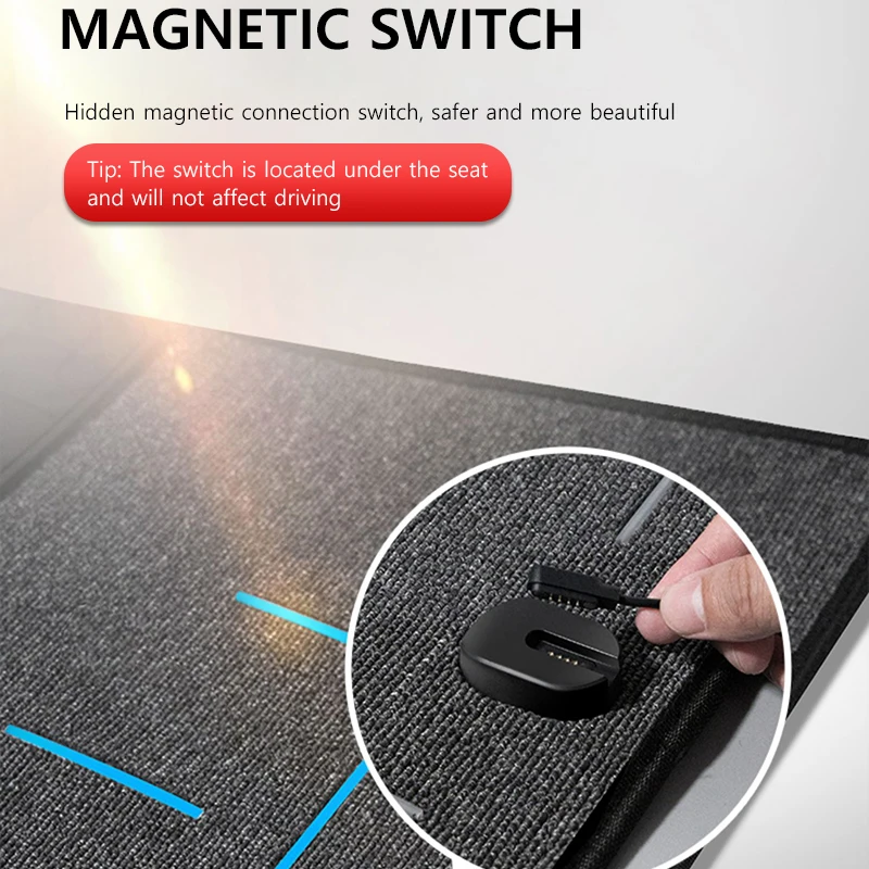 Ambient Light Floor Mat For Tesla Model Y 3 2021 to 2023 Mood Lighting Left Rudder Four Seasons Single Double Carpet Accessories