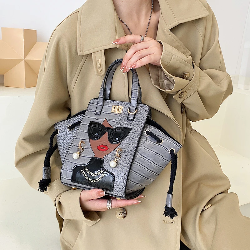 Designer Brand Handbag High Quality Shoulder Bag for Women 2022 Purses Crossbody Bags Luxury Satchel Cartoon Girl Tote Bag