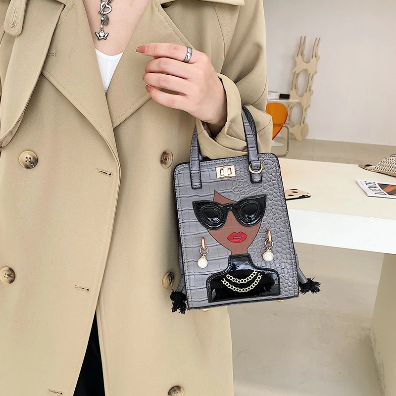 Designer Brand Handbag High Quality Shoulder Bag for Women 2022 Purses Crossbody Bags Luxury Satchel Cartoon Girl Tote Bag