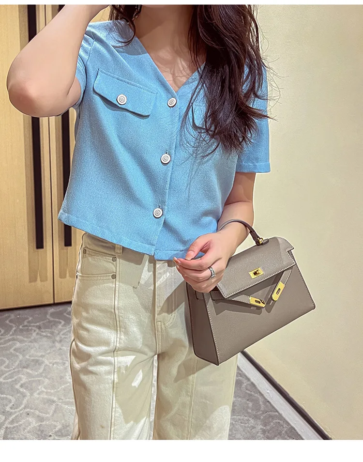 The first generation Kelly bag mini handbag mini small bag premium evening bag handbag crossbody bag Casual Tote  bags for women