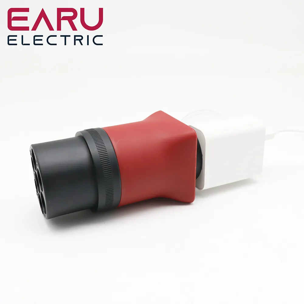 Portable 220V Type 2 Male Plug to Schuko Socket EV Charging Adapter For EV Charger EV Connector