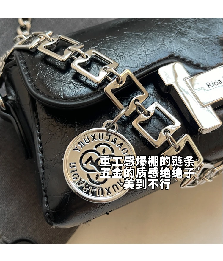 Silver Shoulder Bags for Women Designer Vintage Chain Handbag White Small Square Clutch Female Mini Coin Purse Crossbody Bag Ins