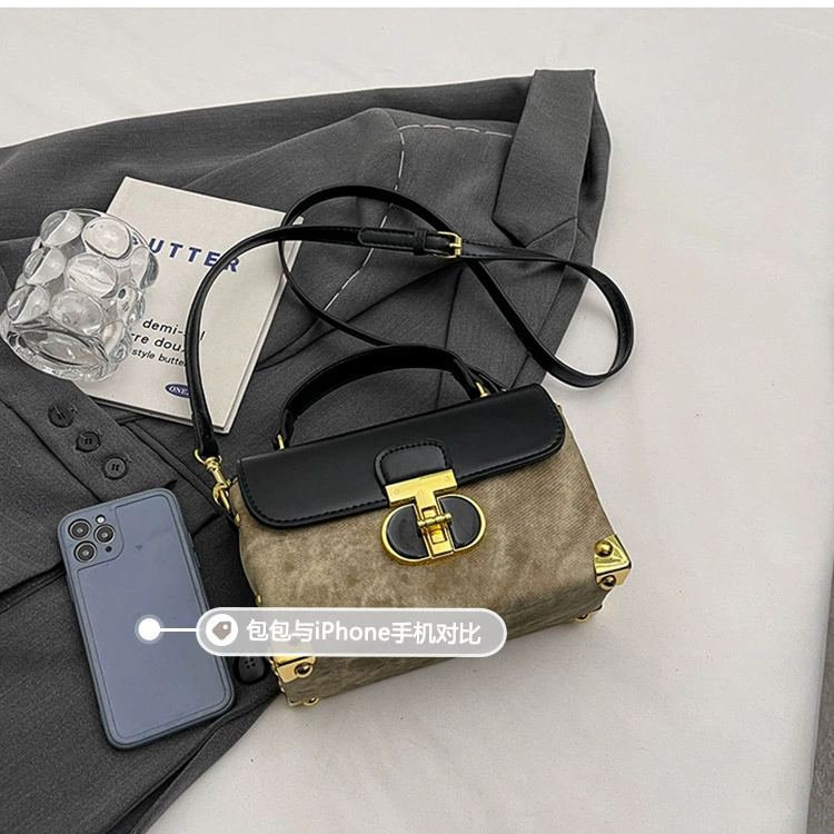 Luxury Designer Box Square Crossbody Bag For Women 2024 New Brand High Quality PU Tote Bag Fashion Giils Mini Handbag