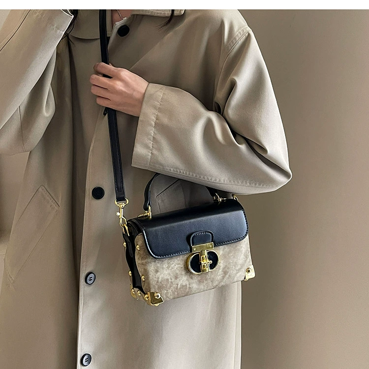 Luxury Designer Box Square Crossbody Bag For Women 2024 New Brand High Quality PU Tote Bag Fashion Giils Mini Handbag