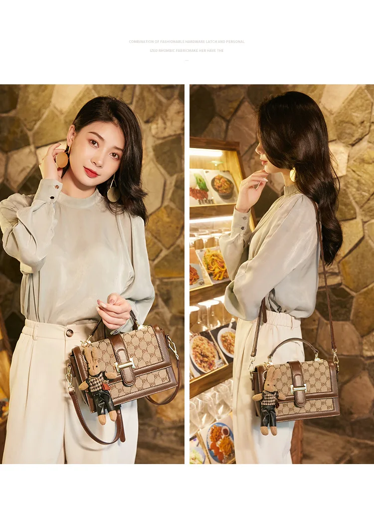 Women's handbag 2023 new high-end retro chain single shoulder small square bag, female designer diagonal cross bag