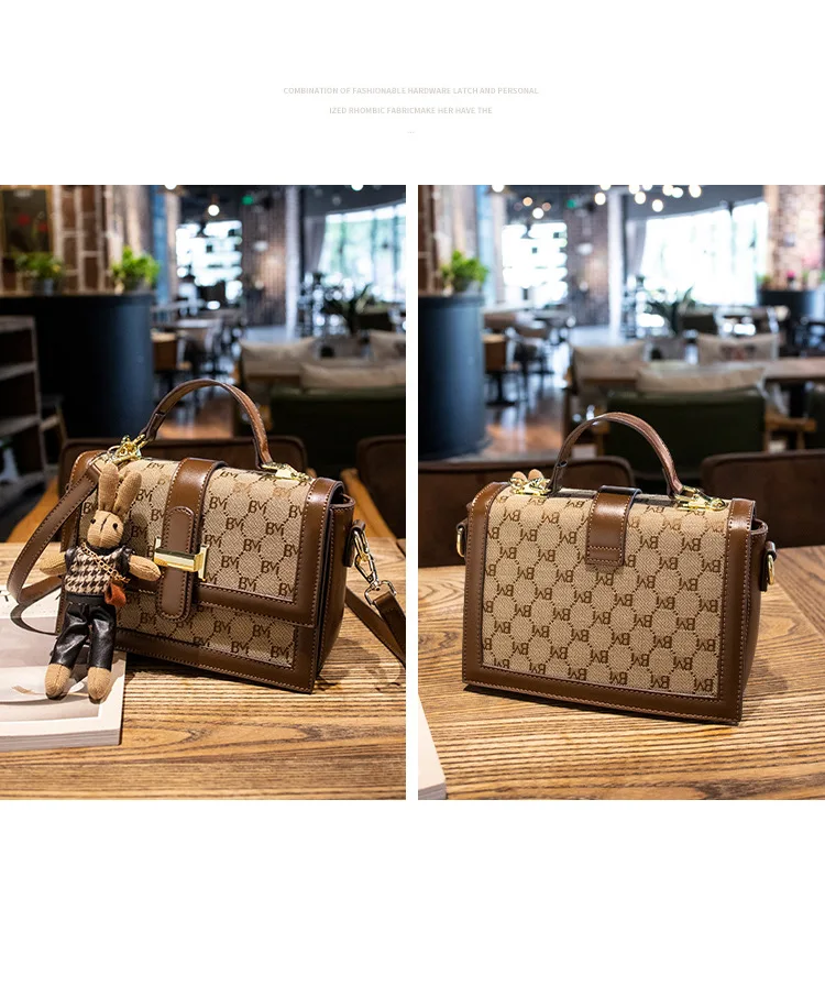 Women's handbag 2023 new high-end retro chain single shoulder small square bag, female designer diagonal cross bag