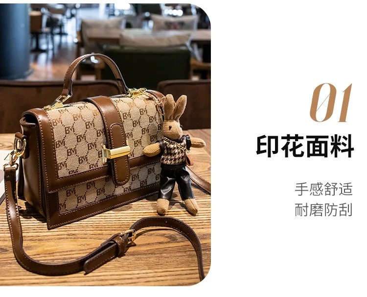 Women's handbag 2023 new high-end retro chain single shoulder small square bag, female designer diagonal cross bag