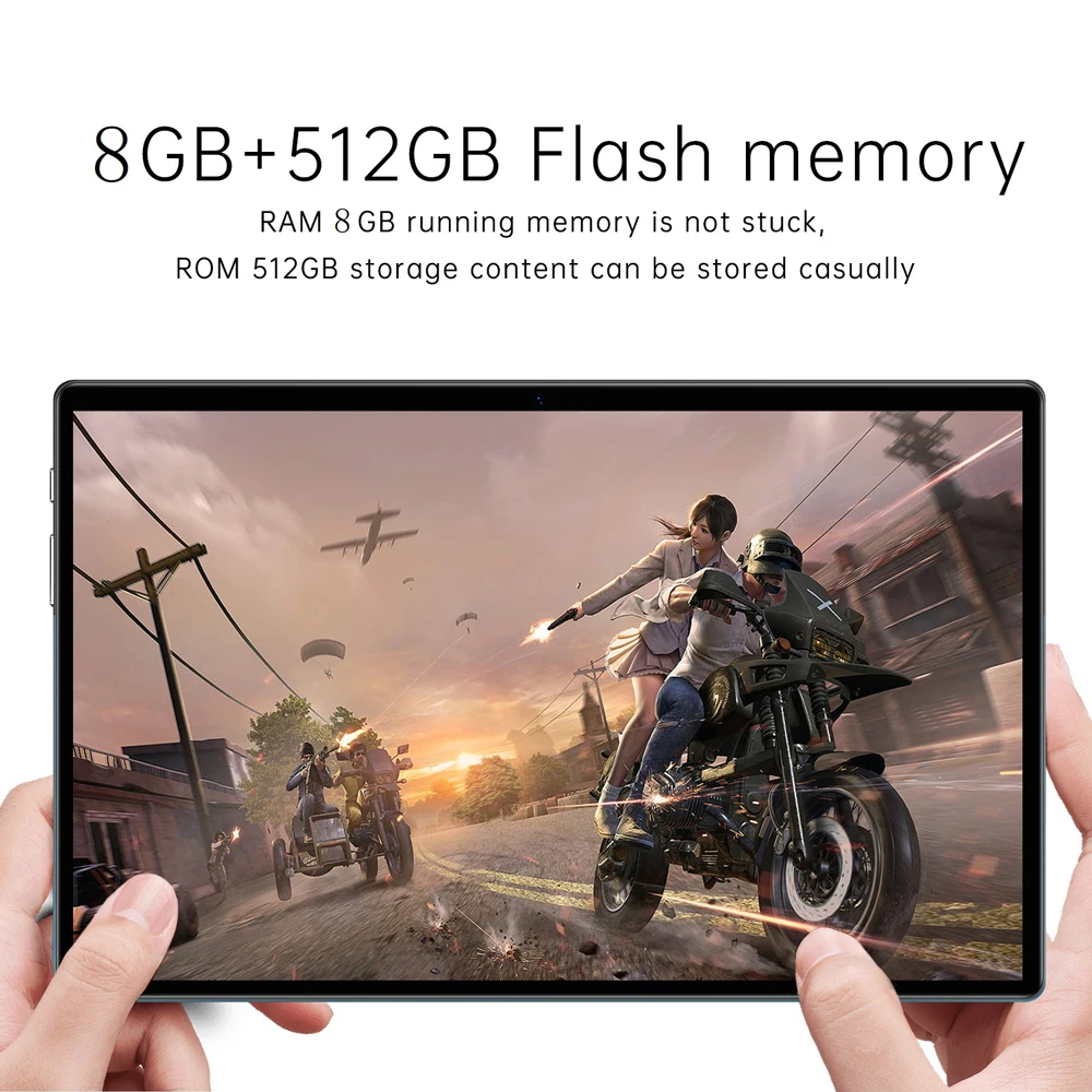 2024 Ultra Slim New 10.36 Inch Android Tablets Google 10 Core 8GB RAM 512GB ROM Dual 4G 5G Network Wifi Bluetooth GPS Tablet PC