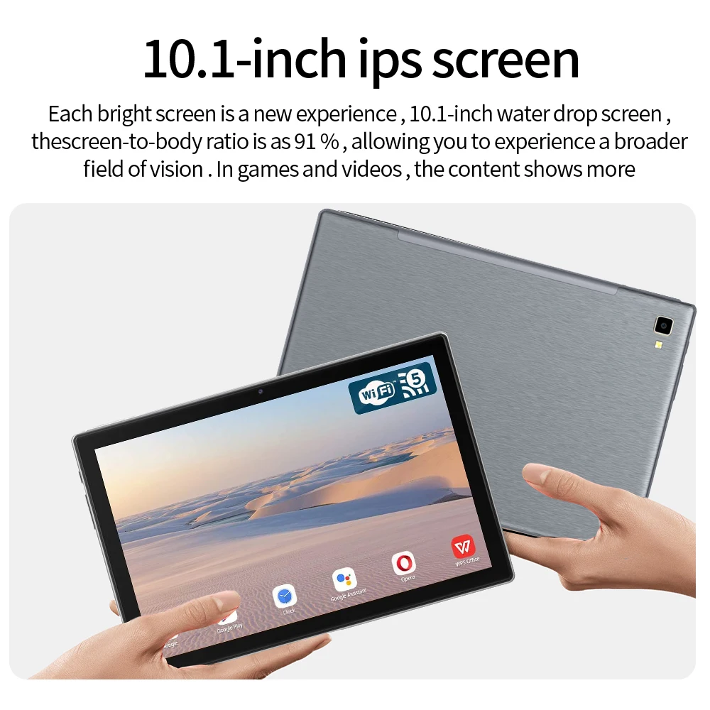 2024 New Original 10.1 Inch Tablets Octa Core 8GB RAM 128GB ROM Dual 4G LTE Phone Call Dual 5G WiFi All-Metal Tablet Pc 6000mAh