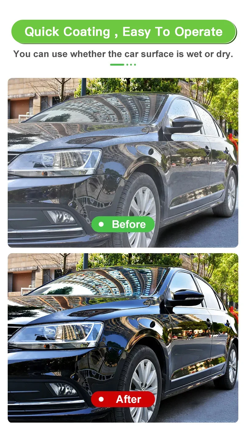 Car Nano Ceramic Coating Body Polish Renovator Shine Auto Spray Paint Care Repairing Coats Hydrophobic 300ML Car Accessories