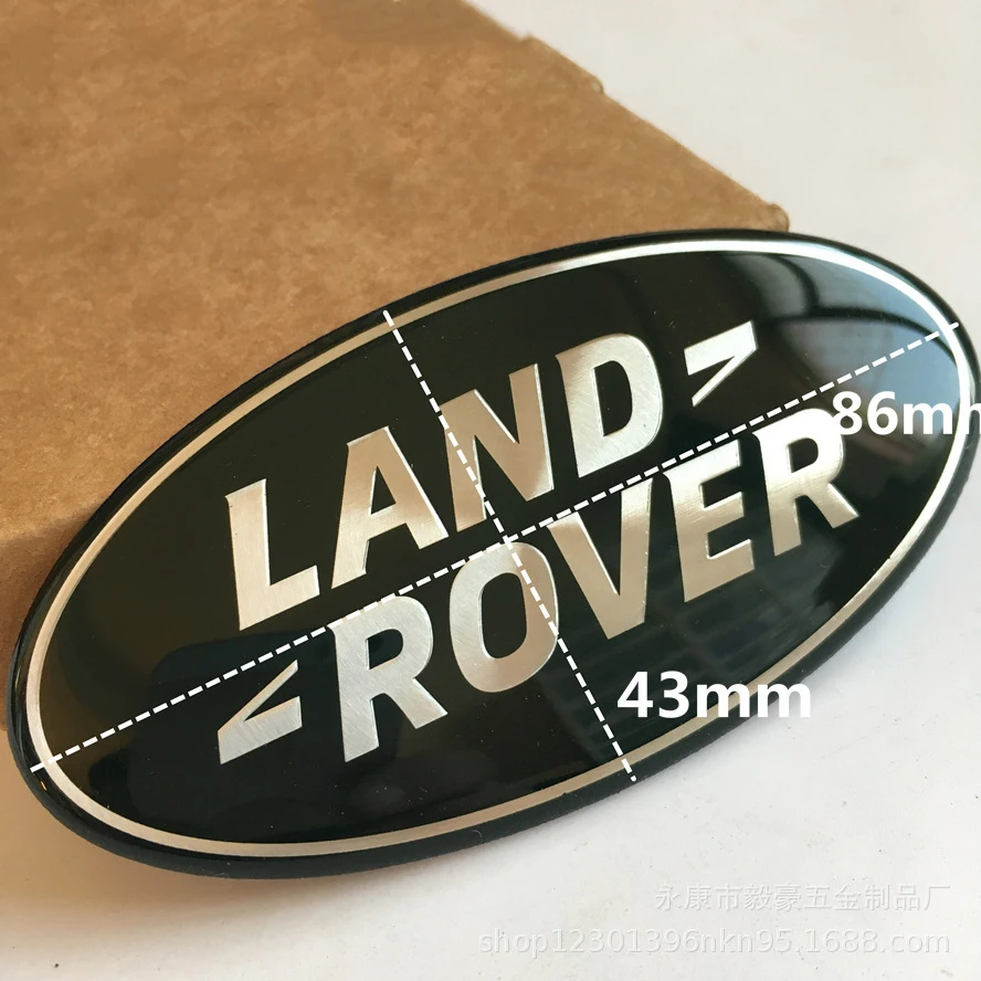 1Pcs Aluminium Alloy Car Stickers Badge Decals Accessories For Land Rover Range Rover Freelander Discovery Evoque OVERFINCH SVR
