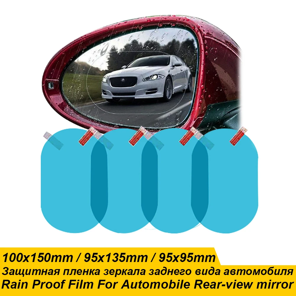 2 Pcs Rainproof Film For Car Rearview Mirror Car Rearview Mirror Rain Film Clear Sight In Rainy Days Car Sticker Car Film