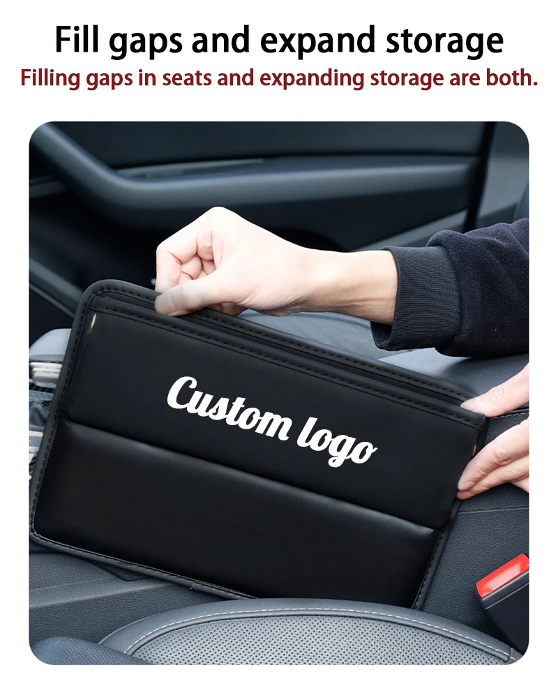 For Ford Escape Car Seat Gap Crevice Organizer Leather Storage Box Car Accessories