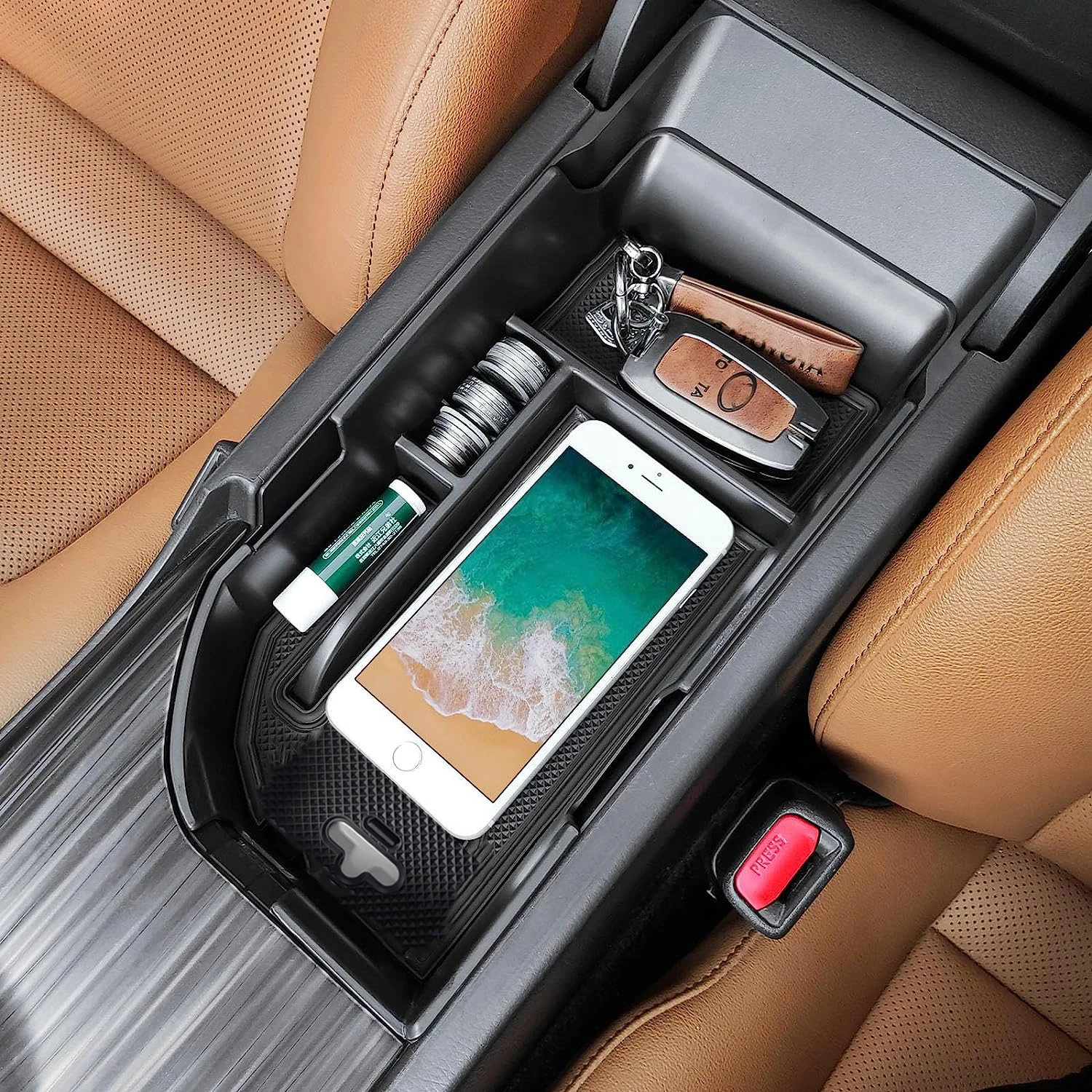 Armrest Center Console Organizer Tray For Toyota Camry XV70 2018 2019 2020 2021 2022 Storage Box Holder Car Interior Accessories