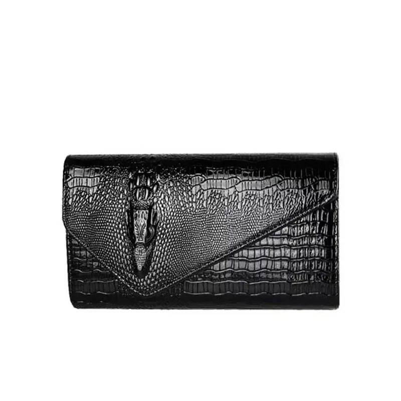 Luxury Crocodile Bags Women Leather Chain Crossbody Bags For Women New 2023 Brand Handbags Shoulder Bags Messenger Female Clutch