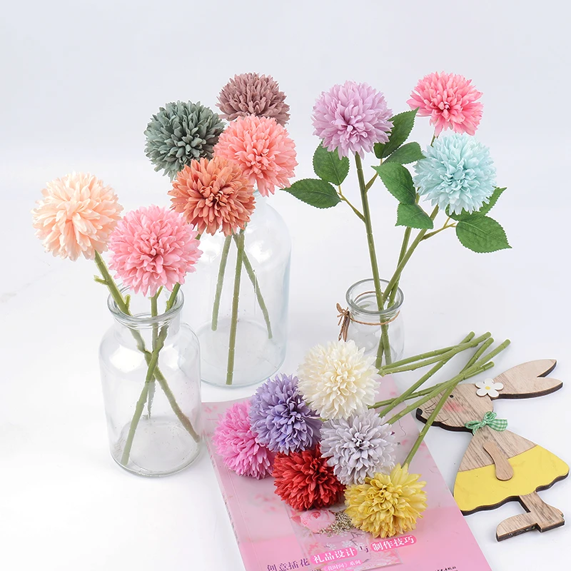 3/5Pcs Hydrangea Artificial Flowers Bouquet For Home Bedroom Decor Wedding Decoration Craft Vases Flower Arrangement Accessories