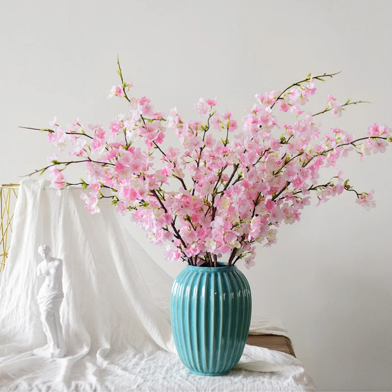 Artificial Magnolia Flower Branch For Home Living Room Decoration Fake Silk Flower Plant Wedding Party Simulation Flower Bouquet