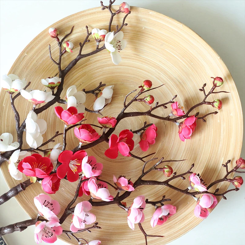 Artificial Magnolia Flower Branch For Home Living Room Decoration Fake Silk Flower Plant Wedding Party Simulation Flower Bouquet