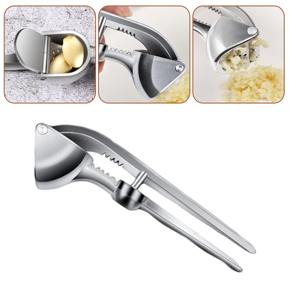 Manual Garlic Press Kitchen Maker Machine Puree Tool Aluminum Alloy Masher Gadget