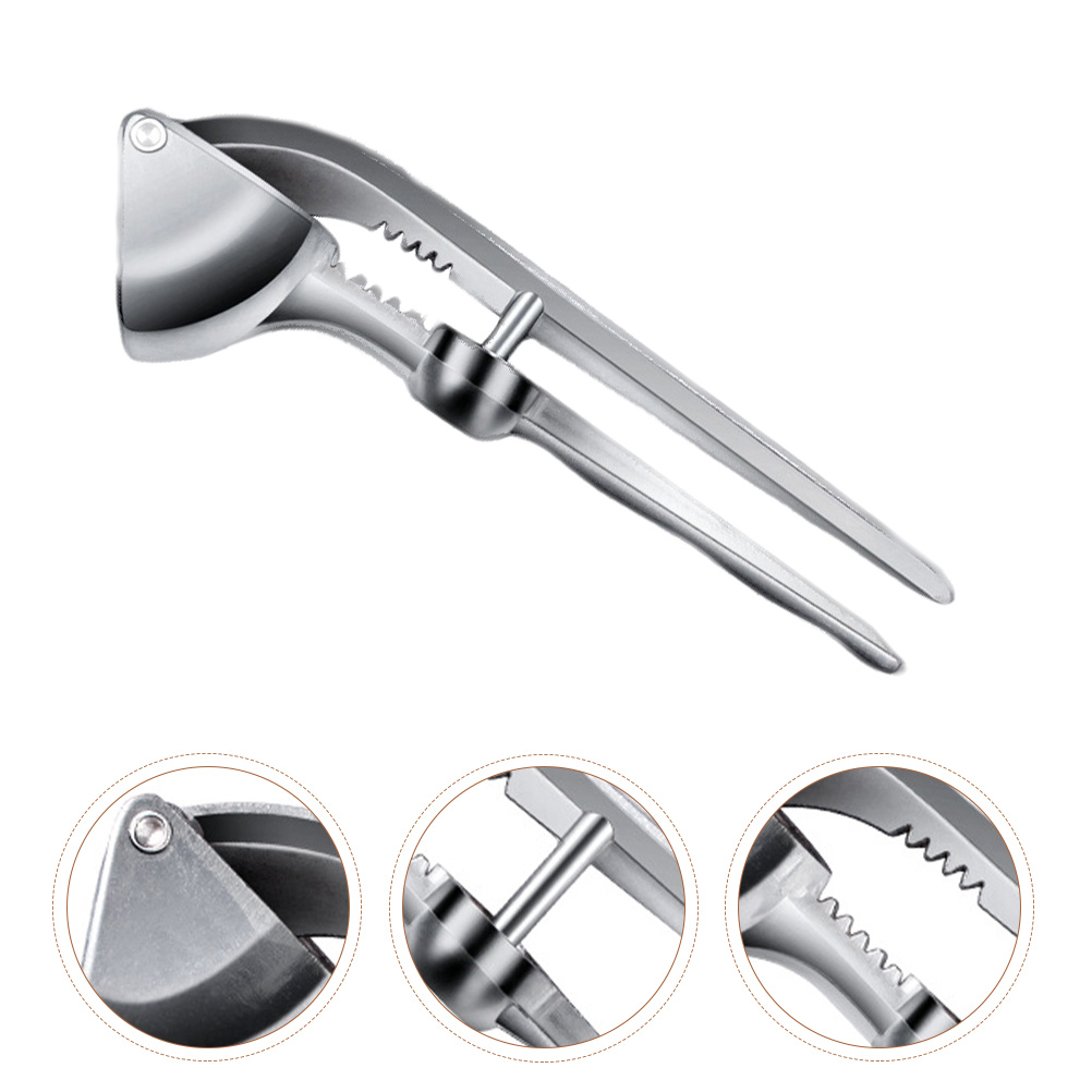 Manual Garlic Press Kitchen Maker Machine Puree Tool Aluminum Alloy Masher Gadget