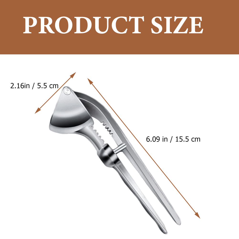 Manual Garlic Press Kitchen Maker Machine Puree Tool Aluminum Alloy Masher Gadget