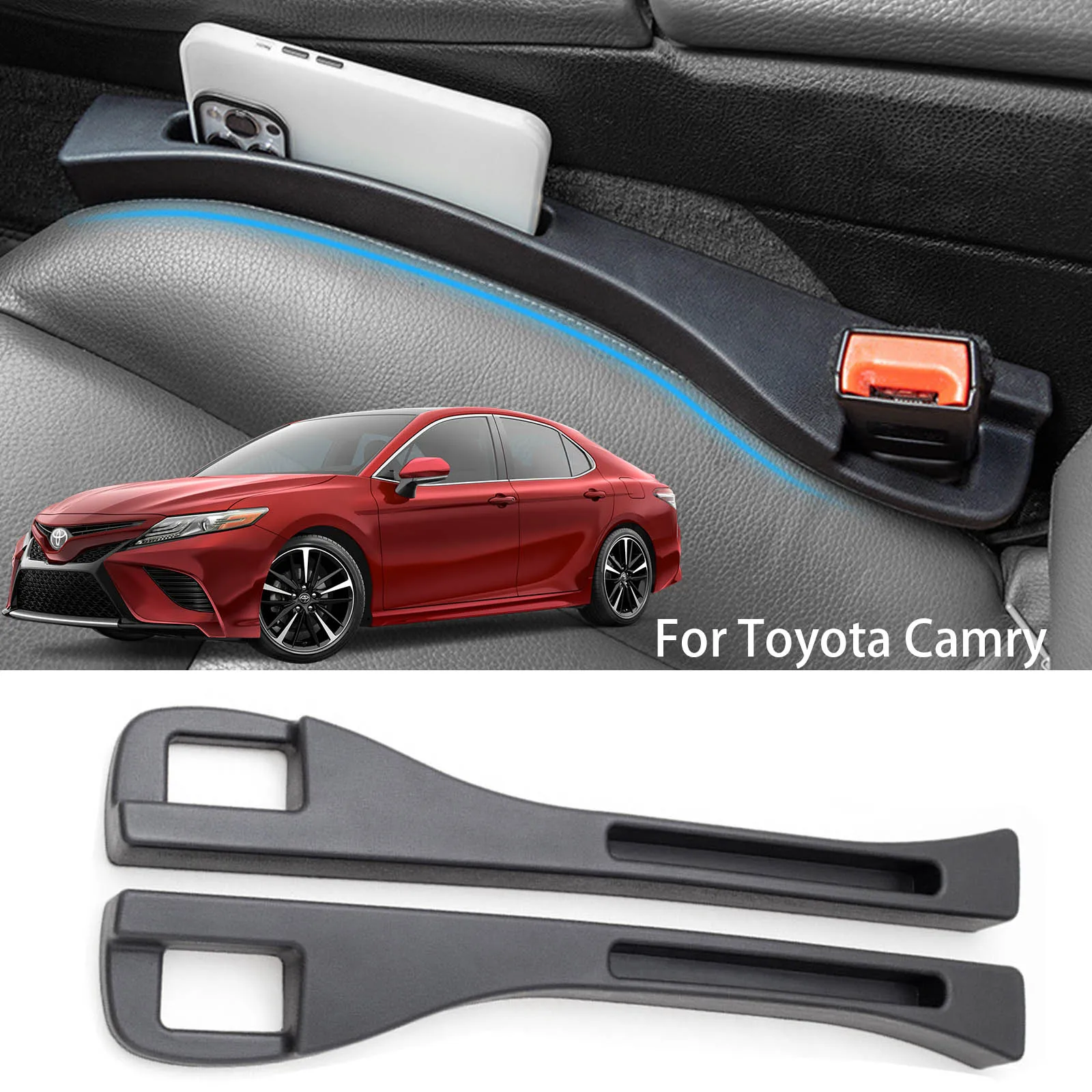 Car Seat Crevice Organizer Storage Seat Gap Filler For Toyota Camry XV10 XV20 XV30 XV40 XV50 XV70 Decoration Supplies