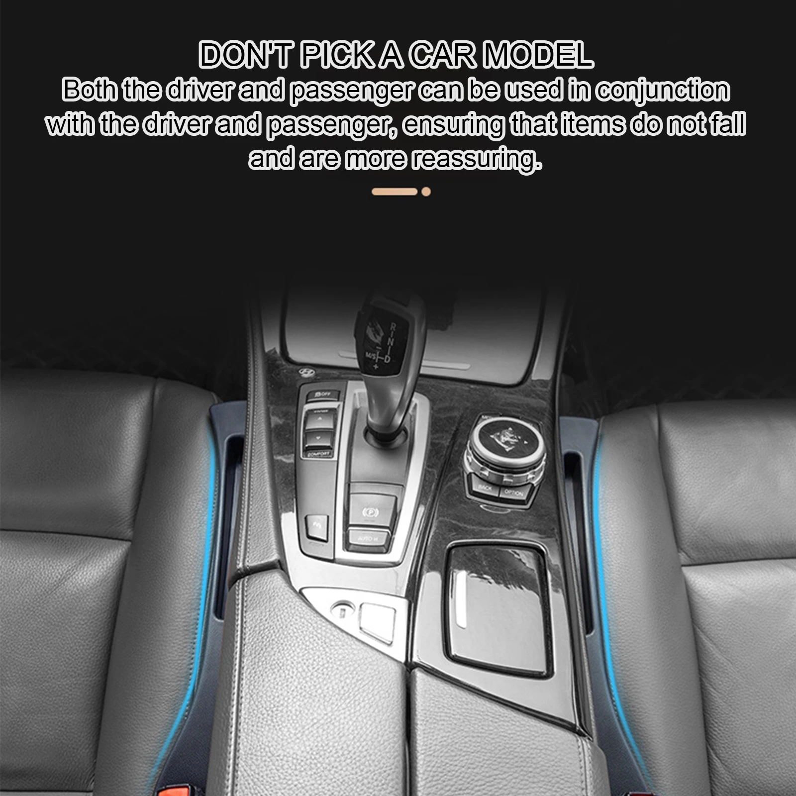 Car Seat Crevice Organizer Storage Seat Gap Filler For BMW 3 Series E36 E46 E90 E91 E92 E93 F30 F31 F34 F35 G20 G21 G28 M3