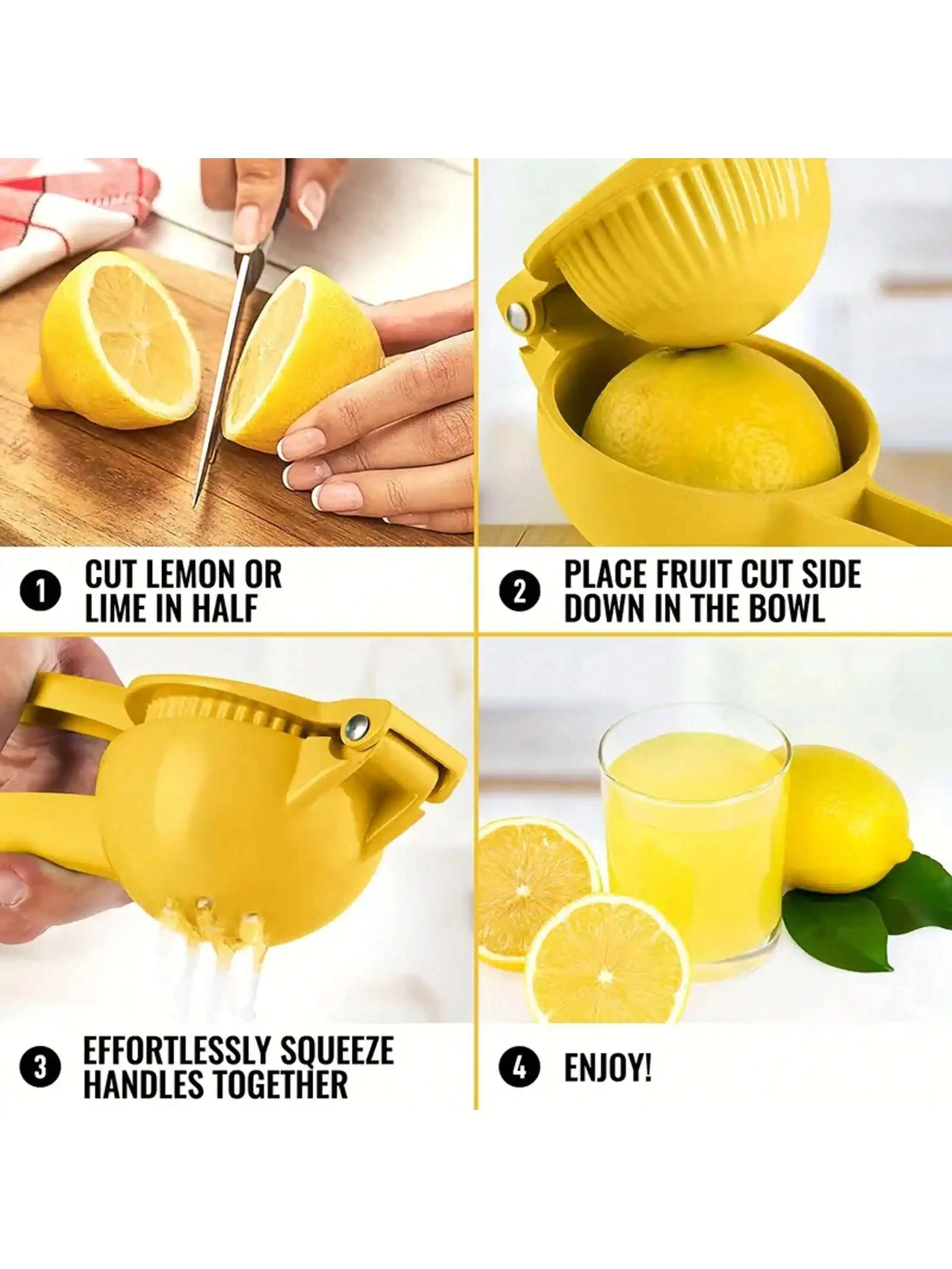 Home Manual Lemon Squeezer Aluminum Alloy Hand Pressed Orange Fruit Juicer Portable Practical Kitchen Tools Mini Blender