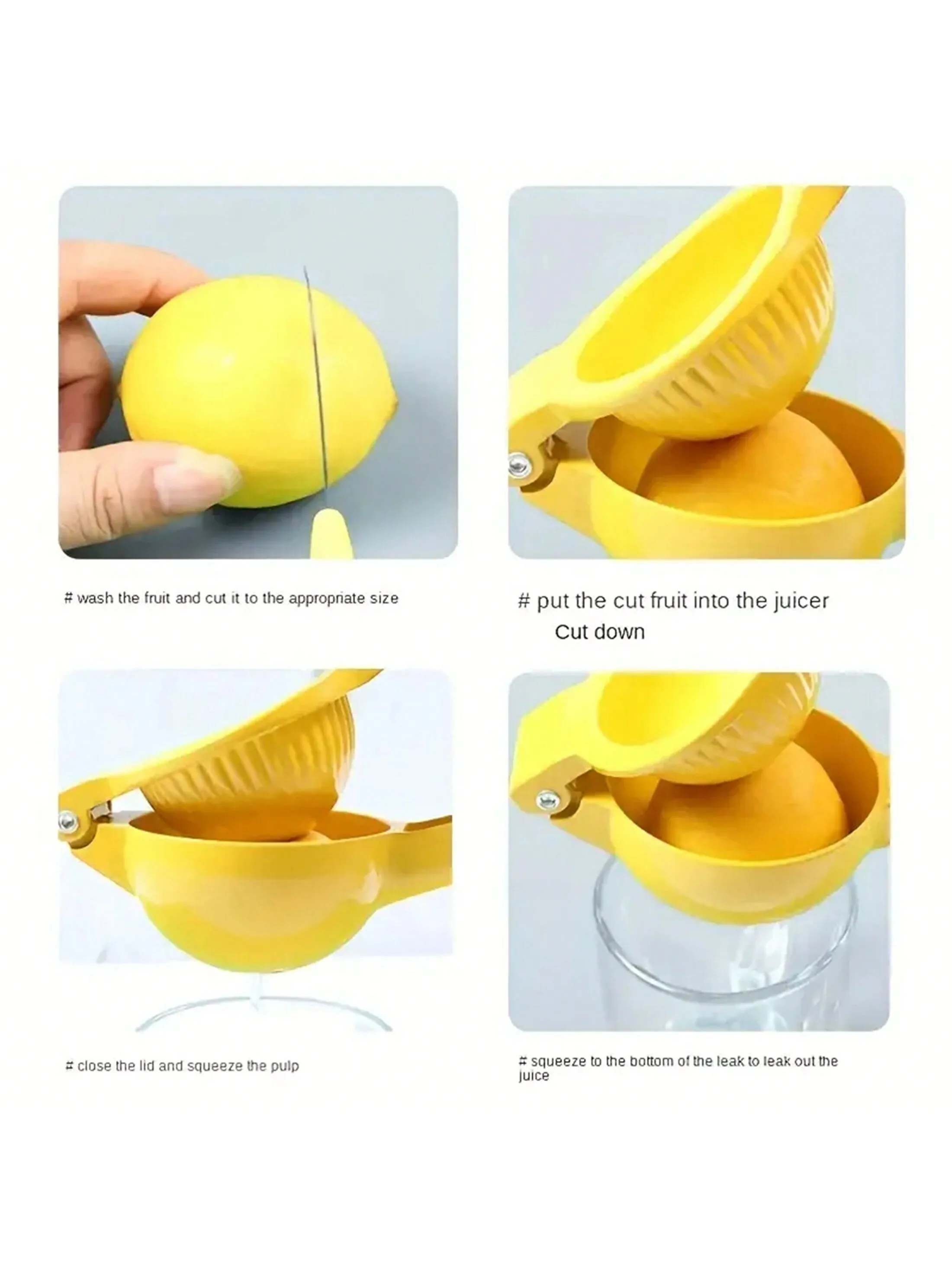 Home Manual Lemon Squeezer Aluminum Alloy Hand Pressed Orange Fruit Juicer Portable Practical Kitchen Tools Mini Blender