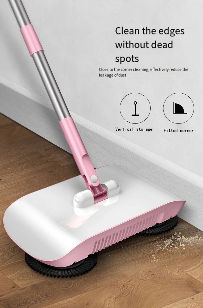 Push Broom Household Vacuum Cleaner Cleaning Machine Broom Mop Set Bedroom Kitchen Cleaning Household Floor Carpet Cleaning