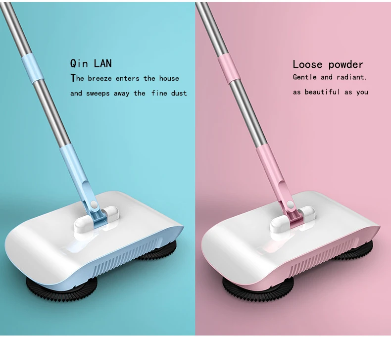 Push Broom Household Vacuum Cleaner Cleaning Machine Broom Mop Set Bedroom Kitchen Cleaning Household Floor Carpet Cleaning