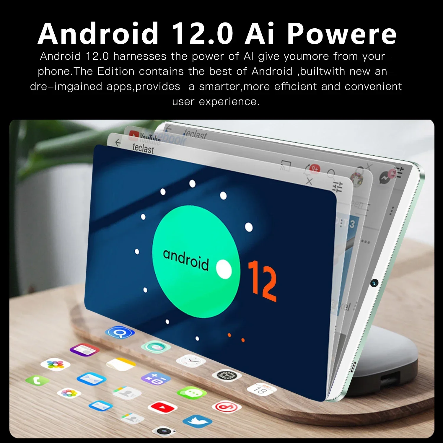 2024 New Global Version 11Inch Tablet Android12 16GB Ram 1TB Rom Dual SIM 10 Core WPS GPS Bluetooth 5G Network GPS WPS Tablet PC